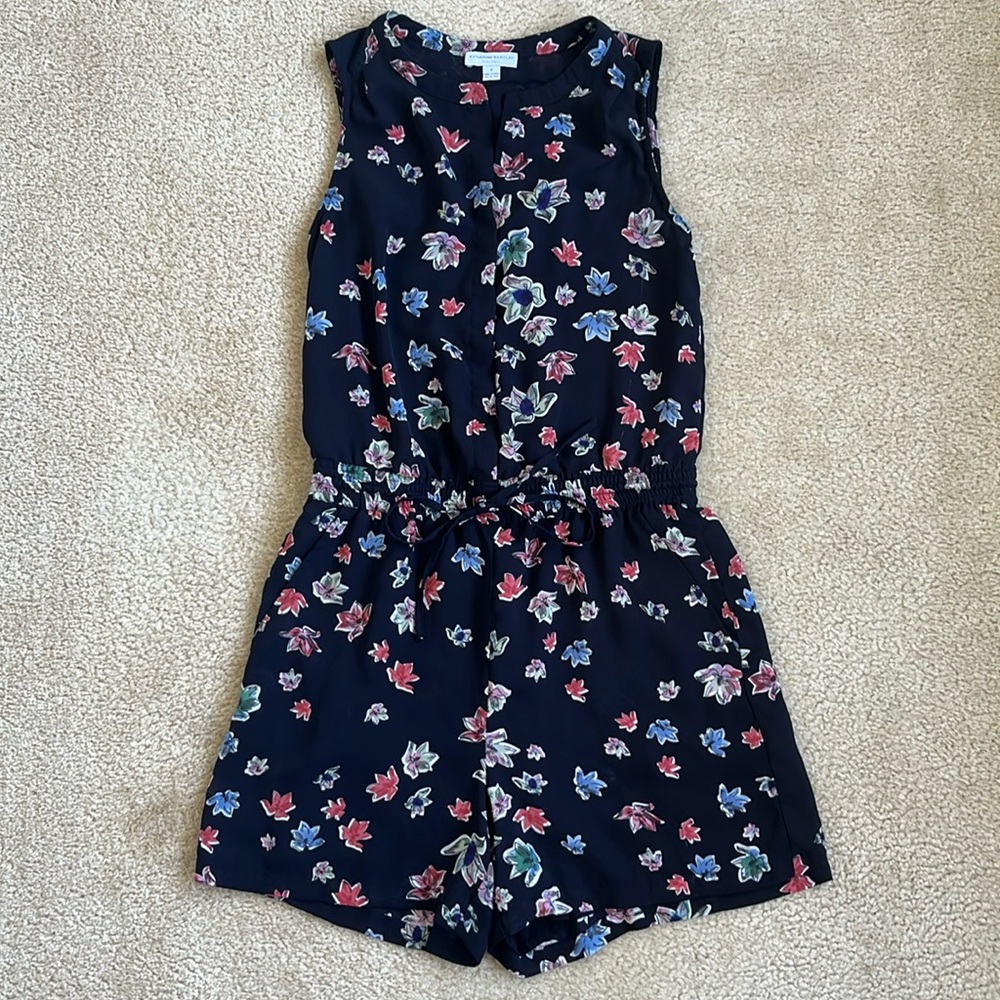 Katherine Barclay Montreal Floral Sleeveless Romper in Women's Size 0